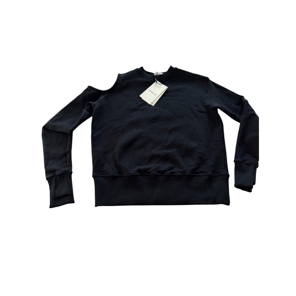 NWT Marcella William Cutout Sweatshirt Black size XS - Picture 6 of 9
